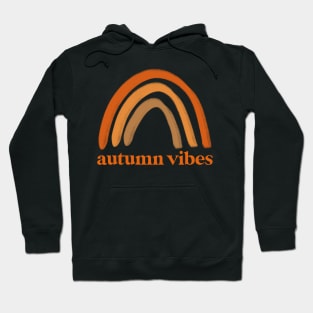 autumn vibes boho rainbow cute fall design Hoodie